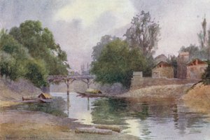 Bridge of Burbur Shah, Chenar Bagh, Srinagar by Unbekannt Unbekannt